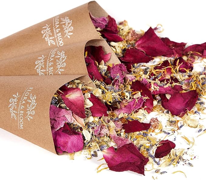 Flora & Bloom Biodegradable Wedding Confetti Kit - 24 Guests